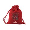 Bolsa de lino roja con cordón en stock palabras hermosas bolsa de la suerte para estudiantes en examen de admisión a la universidad bolsa de embalaje para regalo bolsa para dulces venta al por mayor