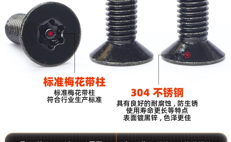 304不锈钢镀黑锌防盗沉头梅花机牙螺丝_03_11.jpg