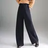 Elegantes pantalones banana de pierna ancha para mujer, nuevo estilo otoño e invierno 2026, pantalones casuales sueltos y fluidos, pantalones largos adelgazantes y versátiles para mujer