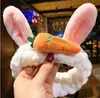 Diadema Lavado de Cara de Celebridad de Internet con Orejas de Gato de Dibujos Animados, Orejas de Conejo, Astas de Ciervo, Diadema, Lazo, Diadema de Peluche, Accesorio para el Cabello