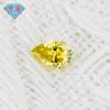Huagang Gemstone Moissanita Amarillo Limón Diamante Suelto Forma de Pera Anillo Superficie Forma de Gota Moissanita Piedra Suelta Piedra Principal Venta al por Mayor