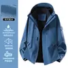 Chaqueta tres en uno de alta gama para mujer Qingniao, nuevo modelo 2026 para personas menudas, chaqueta impermeable y a prueba de viento para exteriores