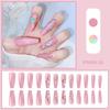 Esmalte de uñas exclusivo transfronterizo Parche de uña postiza de cuadros con pedrería Día de San Valentín ventas directas de fábrica de esmalte de uñas