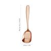 Cuchara Gruesa de Acero Inoxidable 304 de Fondo Plano Cuchara Grande para el Hogar Restaurante Hotel Cuchara Masculina de Mango Largo Pala Masculina Cuchara Infantil para Arroz Seco
