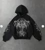 Sudadera de Estilo Retro Oscuro de Venta Caliente Transfronteriza para Primavera y Otoño, Sudadera con Capucha de Estilo Moderno Unisex