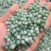 Contas de Jade de Mianmar Contas de Jade Contas Florais Verdes Naturais Jade de Qualidade A Contas Soltas de Pedra de Jade Pulseira de Jade Jade Acessórios de Contas Redondas