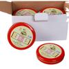 Jin Yu 6# caja redonda de hierro superficie de tela almohadilla de tinta artesanal 6 7cm diámetro rojo almohadilla de tinta de secado rápido sello venta al por mayor