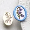 Nueva Serie de Plantas y Flores en Relieve Sello de Cera Sello de Metal Cabeza Rosa Diente de León Tulipán Diario Cabeza de Cobre