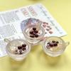 Juego de simulación de snacks creativo fino luminoso tazón de postre tangyuan joyería horquilla colgante adornos para coche accesorios