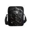 Bolsa tipo Saco de Caveira para Alunos do Ensino Fundamental e Médio Bolsa de Ombro Leve Impressão DIY Mochila Infantil Bolsa de Ombro de Desenho Animado