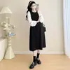 2026 Nuevo Ropa de Maternidad Conjunto de Otoño Vestido de Maternidad Suelto de Moda Falda de Maternidad para Primavera y Otoño