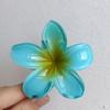 Pinza para el Cabello de Flor de Plumeria para Mujer, Pinza de Tiburón Floral, Accesorio Estilo Vacaciones en la Playa, Pasador, Adorno para el Cabello, Pinza para el Cabello