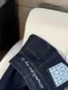 Jeans de mujer azul oscuro para otoño e invierno, forrados de polar, estilo casual, con bordado de letras de color contrastante, de cintura alta, pierna recta, con puños, pantalones de pierna ancha, modernos