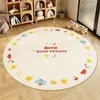 Alfombra Redonda Infantil de Dibujos Animados Impermeable y Resistente a las Manchas Alfombra de Dormitorio junto a la Cama Área de Lectura Tapete para Gatear Alfombra de Piso Nuevo Modelo 2026