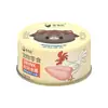 Petiscos para Animais de Estimação Cauda Enrolada Caldo Hidratante Lata 85g Sabor Frango Latas de Petisco para Gatos Adultos e Filhotes Bolo de Leite Comida