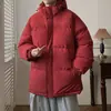 Chaqueta de algodón con capucha para hombre, nuevo estilo de invierno, corte holgado, adecuada para transmisiones en vivo transfronterizas, abrigo de algodón con capucha, chaqueta acolchada, estilo corto, abrigo de algodón cálido