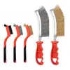 Cepillo de Alambre de Acero Chapado en Cobre Tipo Cuchillo con Mango de Plástico Cepillo de Limpieza Industrial para Eliminación de Óxido y Malla de Barbacoa Especial Venta Caliente Transfronteriza Venta al por Mayor de Fábrica