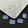 100 Contas de Vidro Retangulares em Formato de Flor 13*18mm com Furos Verticais para Pulseiras DIY e Acessórios de Mahjong
