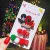 Adorno Navideño para la Cabeza Lindo Clip para el Cabello Navidad Hecho a Mano Flequillo Clip para Cabello Roto Celebrado en Internet Clip para el Cabello de Astas Femenino