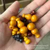 Calabaza Pequeña de Madera de Melocotonero Imitación con Agujero Recto, Calabaza Pequeña de Sándalo Negro, Calabaza Pequeña de Sándalo Rojo Sangre, Accesorios para Joyería DIY, Artesanías de Madera