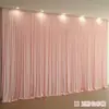 Cortina de Gasa para Boda Tela de Fondo Cortina de Tela Decoración Colgante Cortina de Escenario de Boda Tela Elástica de Seda de Leche Tela de Chaman Champagne