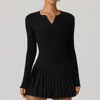 Blusa de manga longa para yoga feminina Amazon, outono e inverno, decote em V, modeladora, que afina a cintura, camiseta para esportes e fitness, popular no Xiaohongshu