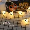 Cadena de Luces de Halloween para Amazon Transfronteriza, Escena, Diseño, Cadena de Luces LED de Calabaza y Fantasma, Decoración Festiva para Exteriores, Luz LED