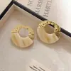 Pendientes de Acrílico Redondos Estilo Retro Hong Kong, Aretes de Moda y Sencillos, Pendientes de Personalidad de Gama Alta Tendencia al por Mayor