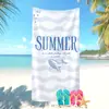 Toalla de Playa Azul Minimalista Artística Más Vendida en Amazon Transfronterizo Toalla de Baño con Estampado Creativo de Bikini