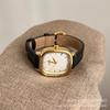 Reloj Cuadrado Color Calabaza Elegante Estilo Coreano IEKE para Mujer, Commuter de Oficina, Lujo Ligero, Ins, Sentido Avanzado, Reloj para Mujer