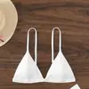 2027 Nuevo modelo de comercio exterior transfronterizo europeo y americano Amazon transfronterizo bikini sexy de color liso para mujer Xingcheng traje de baño