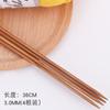 Agulha de suéter de 36 cm, agulha de bambu, agulha de bambu carbonizada, agulha reta, agulha de vara, terno, suéter de tricô, cachecol, chapéu, ferramentas de tricô