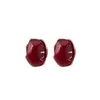 Pendientes de resina geométrica irregular con pasador de plata vintage europeo y americano, tachuelas de diseño nicho, accesorios para la oreja modernos y versátiles