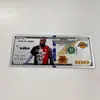 Atacado de Fábrica Plástico Dourado e Prateado Notas de Banco com Folha de Ouro Kobe Cartões Comemorativos Colecionáveis Esquadrão de Quatro Pessoas Notas Disponíveis para Personalização Transfronteiriça