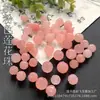 Piedra de Jade Cuentas Sueltas 8 10mm Cuarcita Rojo Cereza Con Flores Flotantes Agujero Pasante Cuenta de Loto Cuenta de Calabaza Accesorios de Bricolaje Mayoreo