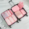 Set de Bolsas de Almacenamiento de Siete Piezas para Viaje, Organizador de Ropa, Bolsa de Almacenamiento Portátil de Gran Capacidad para Clasificar Equipaje