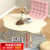 Mesa redonda de altura ajustable para cama, mesa de comedor simple con forma de nube para dormitorio, mesa baja para el hogar, mesita de noche para casa de alquiler en el dormitorio