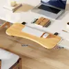 Tablero de Extensión para Hueco de Escritorio de Dormitorio, Escritorio Plegable para Computadora, Soporte para Teclado y Ratón, Estante de Almacenamiento Multifuncional sin Perforaciones