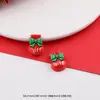 Desenho Animado de Natal Boneco de Neve Homem de Gengibre Resina Patch DIY Feito à Mão Capa de Celular Decoração de Copo d'Água Pequenos Acessórios