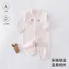 Ropa de bebé para otoño, mameluco suave de terciopelo para bebés, pijama base unisex para bebé, mameluco con apertura lateral tipo mariposa 6