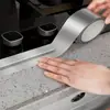 Cinta de aluminio para cocina antiaceite, impermeable, antiincrustante, 5 metros, película para juntas de baño, huecos de baño