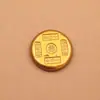 Monedas de oro sólidas de cinco bendiciones estilo antiguo, prosperidad de la era Kangxi, fortuna, longevidad, felicidad y riqueza adornos de escritorio de oficina, juego de monedas de oro