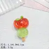 Brochetas de Fruta Transparentes de Hielo Accesorios de Resina DIY Pegamento de Crema Cabeza de Pasador Diadema Funda para Teléfono Móvil Colgante para Llavero Material para Zapatos