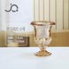 Estilo Europeu Criativo Entrada Luxo Vento Romano Lâmpada Vaso de Vidro Alto Perna Transparente Arranjo de Flores Quarto Pequeno Castiçal Ins Pousada