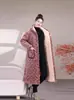 Chamarra de Algodón Gruesa y Cálida con Capucha de Franela Extra Larga Acolchada con Forro de Felpa Ropa de Trabajo Invierno Ropa para el Hogar Mujer