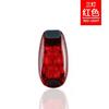 Luz de corrida portátil multifuncional ao ar livre mini luz de advertência lanterna traseira de bicicleta mochila luz farol de aviso de corrida