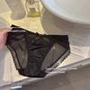 Moonlight Girl Estilo Deseo Puro Ropa Interior Sexy de Encaje Calzoncillos de Malla con Lazo para Mujer Verano Delgados Transpirables de Cintura Baja