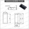 Dmk011 Embutido Alça Oculta Equipamento Mecânico Porta de Armário Elétrico Alça de Plástico ABS Caixa de Ferramentas Alça Oculta