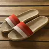 Zapatillas de Lino Estilo Nuevo para Mujer Sandalias de Interior de Verano para el Hogar Pareja Sandalias Tejidas de Suela Suave para Verano de Hombre
