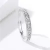 Anel de amor à distância estilo japonês de luxo leve anel de casal feminino masculino prata esterlina moda ponte suspiro beijo retrô estudante abertura
